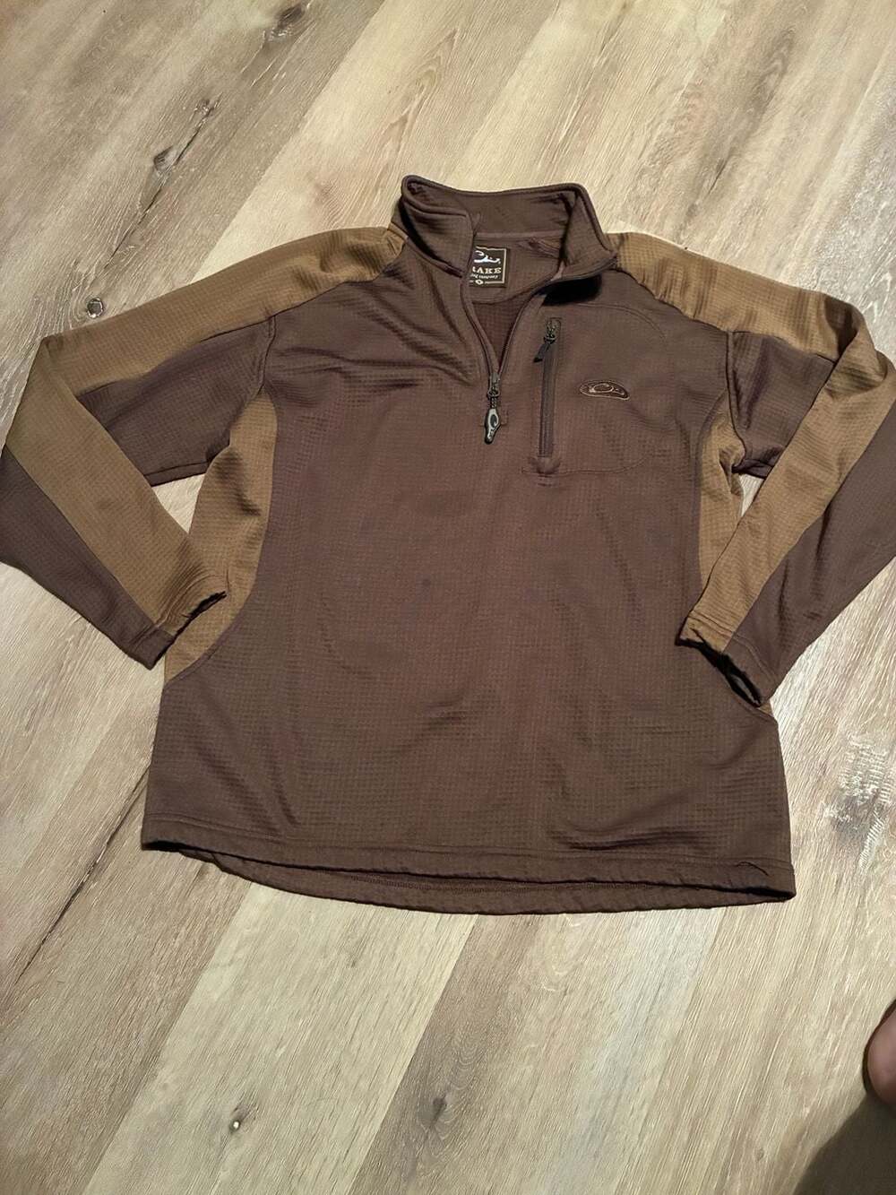 Drake Clothing Company BreatheLite Quarter-Zip Pullover Brown Size M